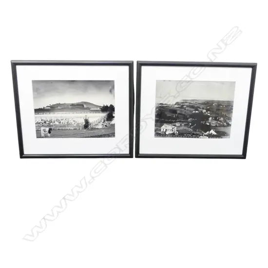 2 REPRODUCTION PHOTOGRAPHS; MT. HOBSON FROM CORNWALL PARK & REMUERA FROM MT HOBSON 190x265mm