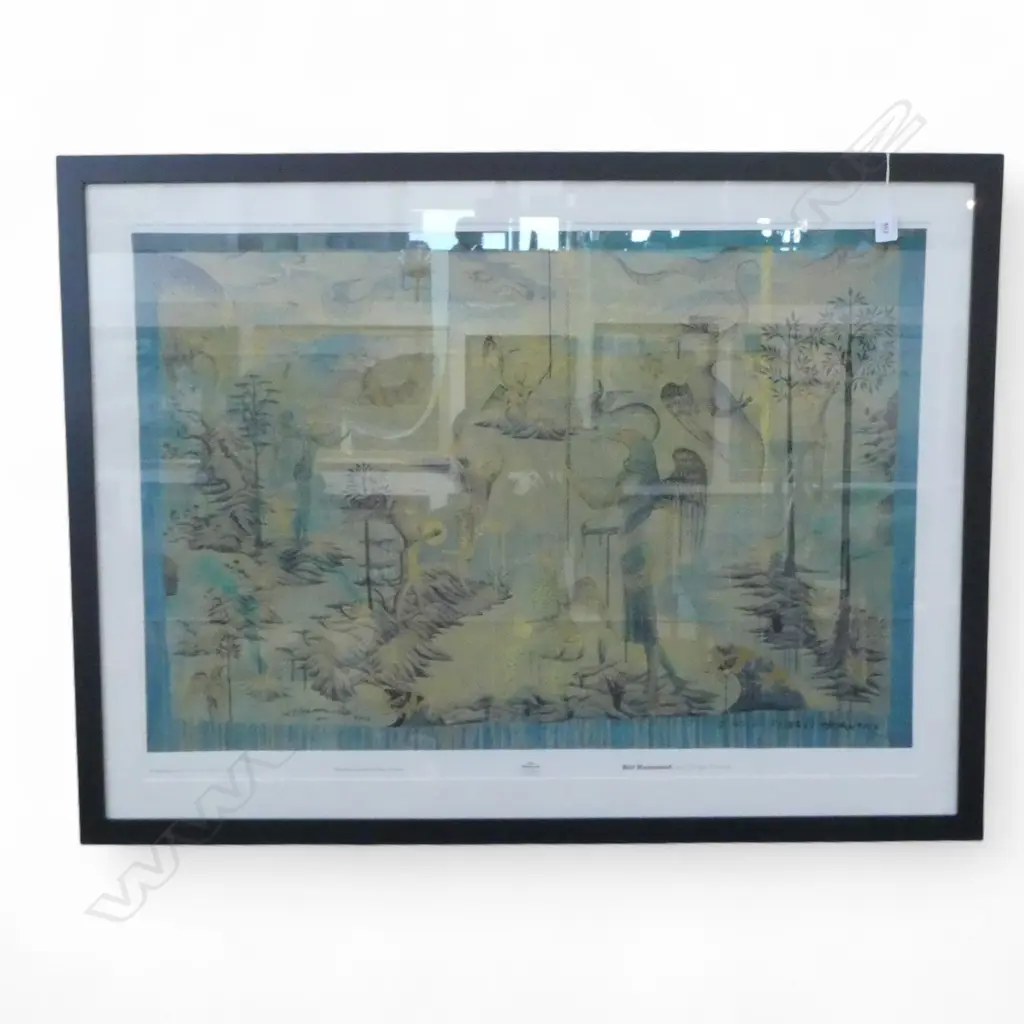 BILL HAMMOND, JINGLE JAM MORNING, LG FRAMED BOOK COVER PRINT, CHRISTCHURCH ART GALLERY, 2008, 870x580mm Image 1++