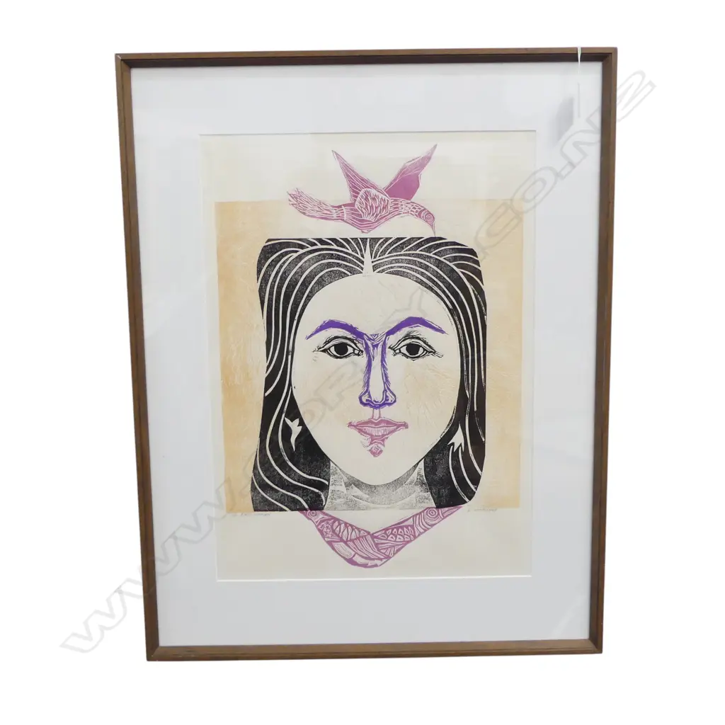 E. NOORDHOF, BIRD WOMEN, LIMITED EDITION PRINT 1/10, 480x350mm Image 1++