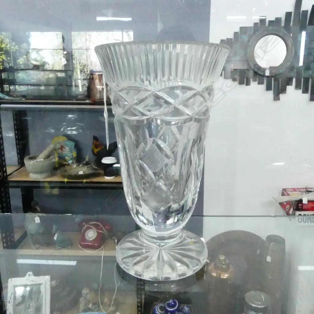 WATERFORD CRYSTAL VASE H.215mm Image 1++