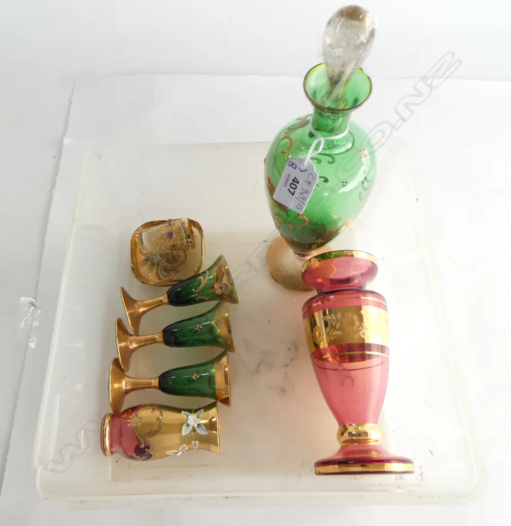 8 PCES VENETIAN GLASS H.275mm Image 1++