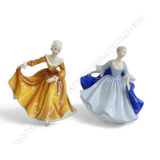 2 ROYAL DOULTON FIGURES 'KIRSTY' & 'DULCIE' H.180mm