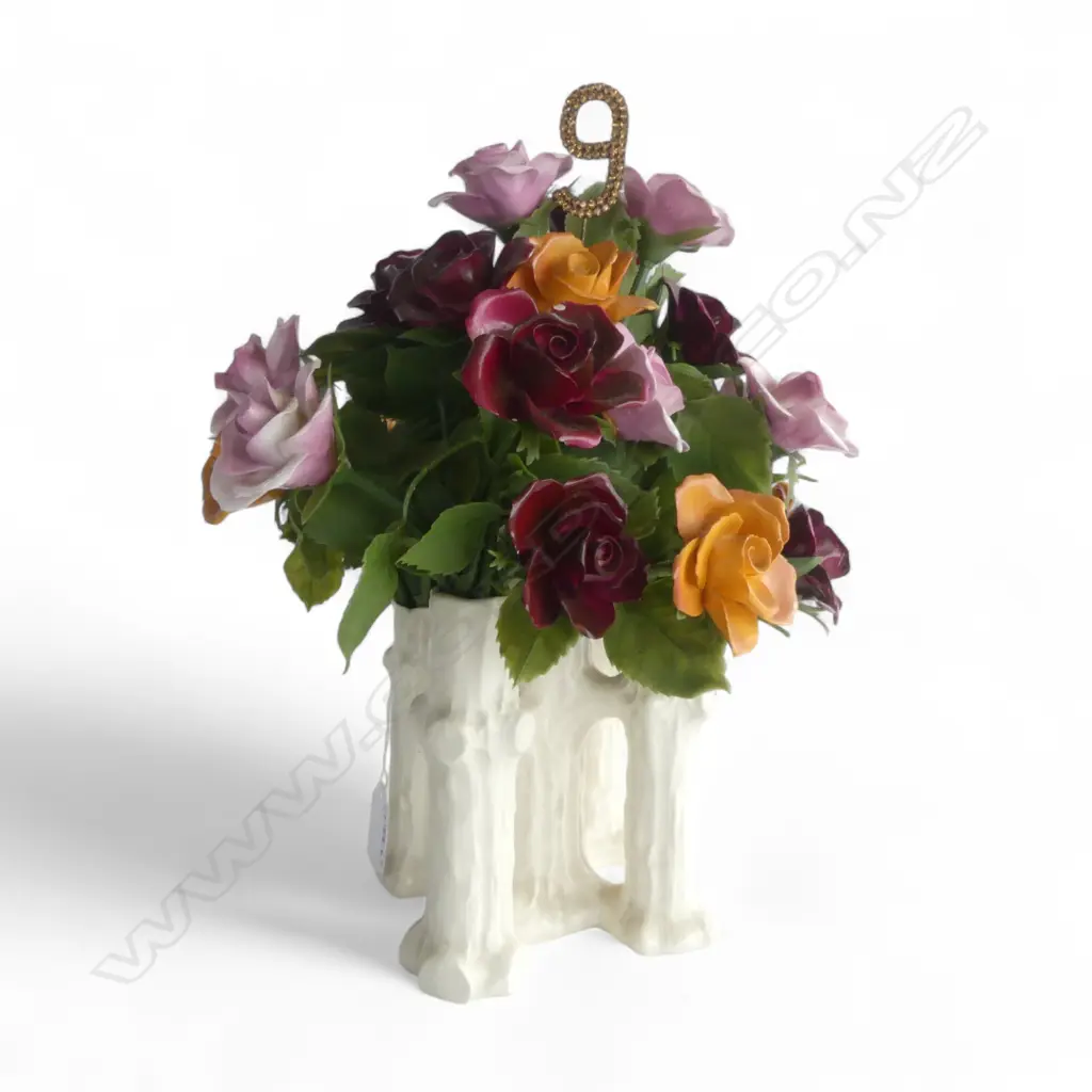 CHINA POSY VASE H.320mm some small chips Image 1++
