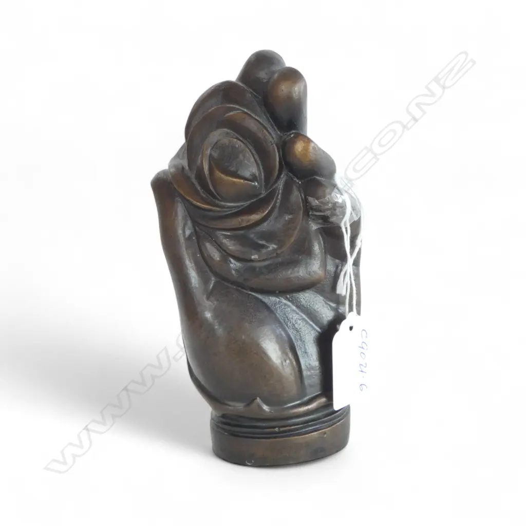 QUALITY ART BRONZE HAND WITH FLOWER Image 1++
