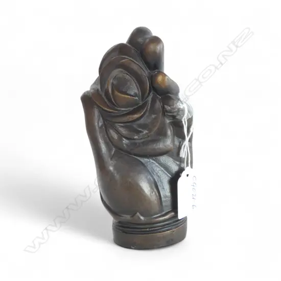 QUALITY ART BRONZE HAND WITH FLOWER