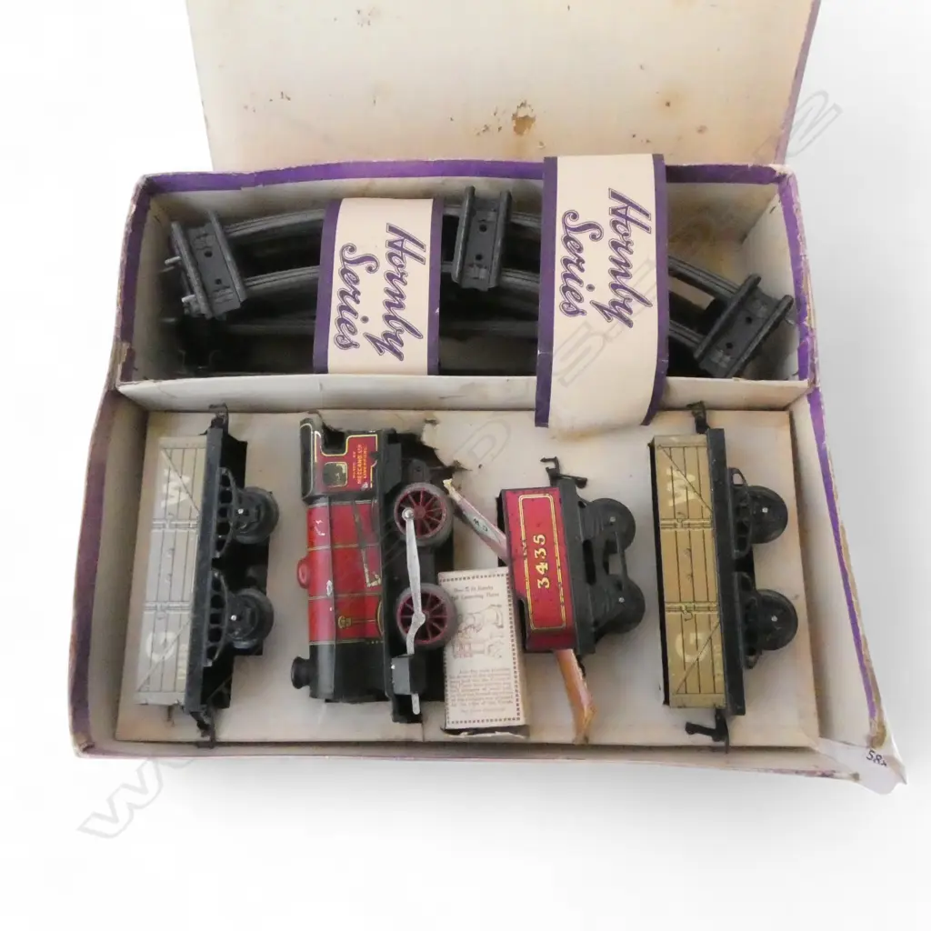 HORNBY BOXED VINTAGE CLOCKWORK TRAINSET Image 1++