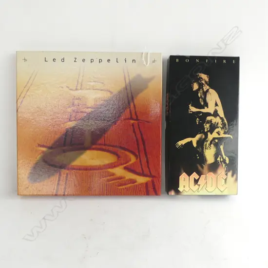 AC/DC 'BONFIRE' 4x CD SET + LED ZEPPELIN 4x CD SET