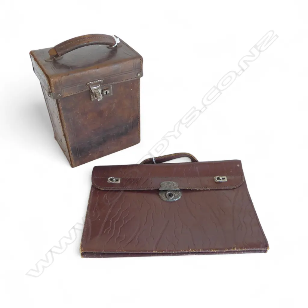 LEATHER CASE H.330mm + OTHER LEATHER BAG Image 1++