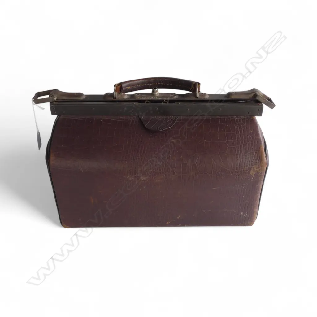 VINTAGE LEATHER DOCTORS BAG W.410mm Image 1++