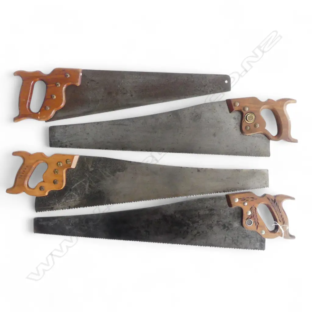 4 VINTAGE SAWS L.790mm Image 1++