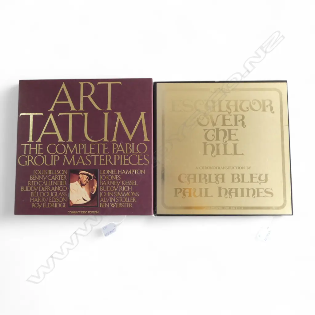 2 CD BOX SETS ART TATUM 6 CD  6PACD-4401-2 WITH ESCALATOR OVER THE HILL 2 C D JCOA 839 310-2 Image 1++