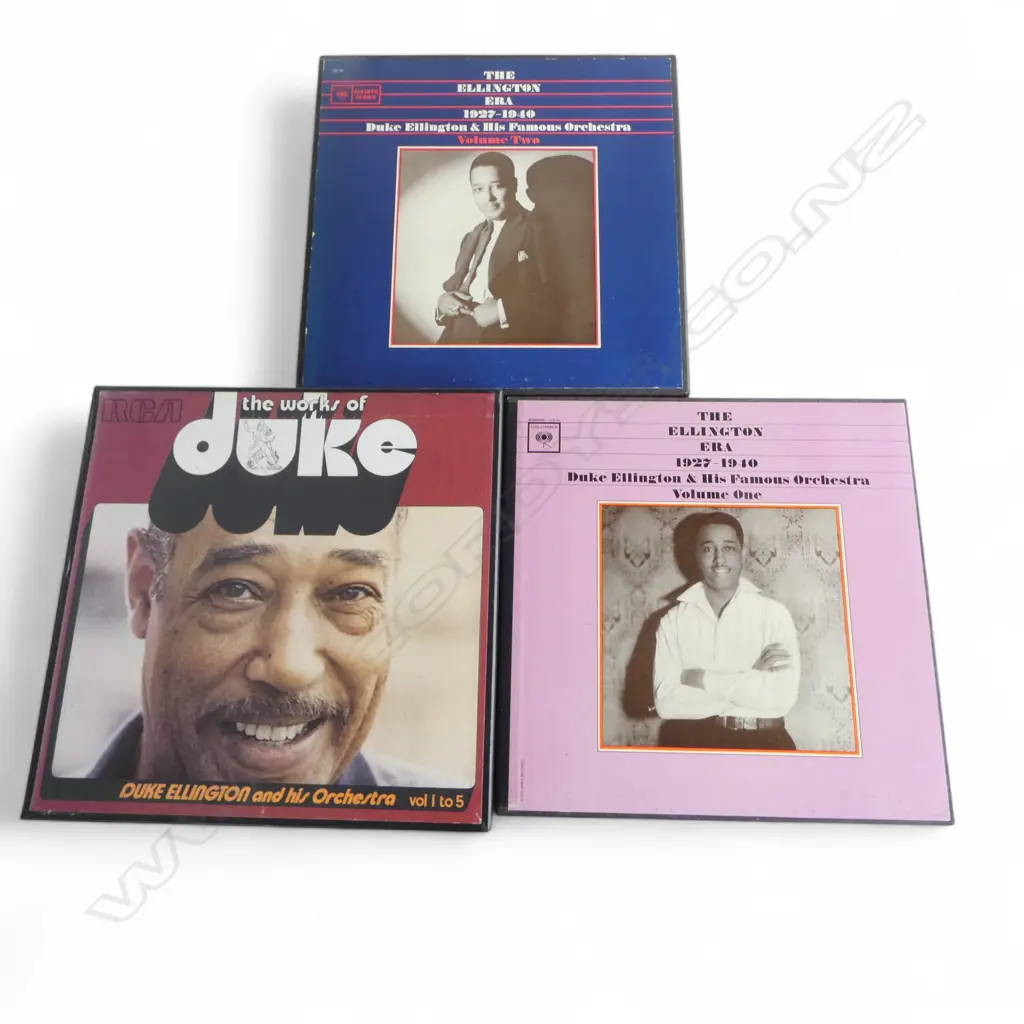 3 LP BOX SETS THE ELLINGTON ERA C3L 27 AND C3L 39 AND THE WORKS OF DUKE VOL1 TO 5 RCA DUKE 1 Image 1++