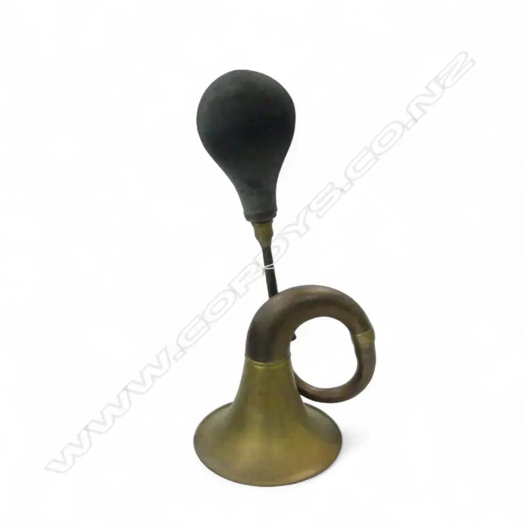 VINTAGE BRASS CAR HORN L.350mm Image 1++