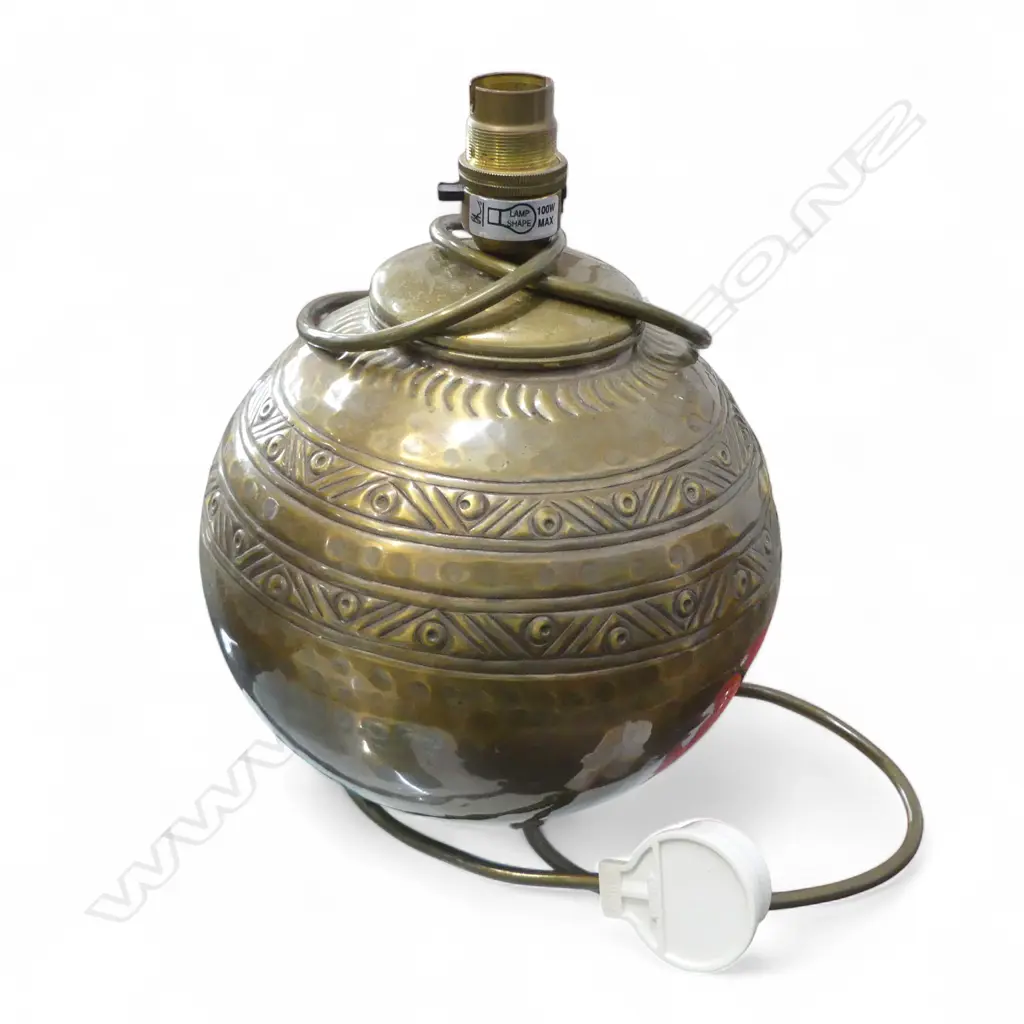 BRASS ORB TABLE LAMP H.235mm Image 1++