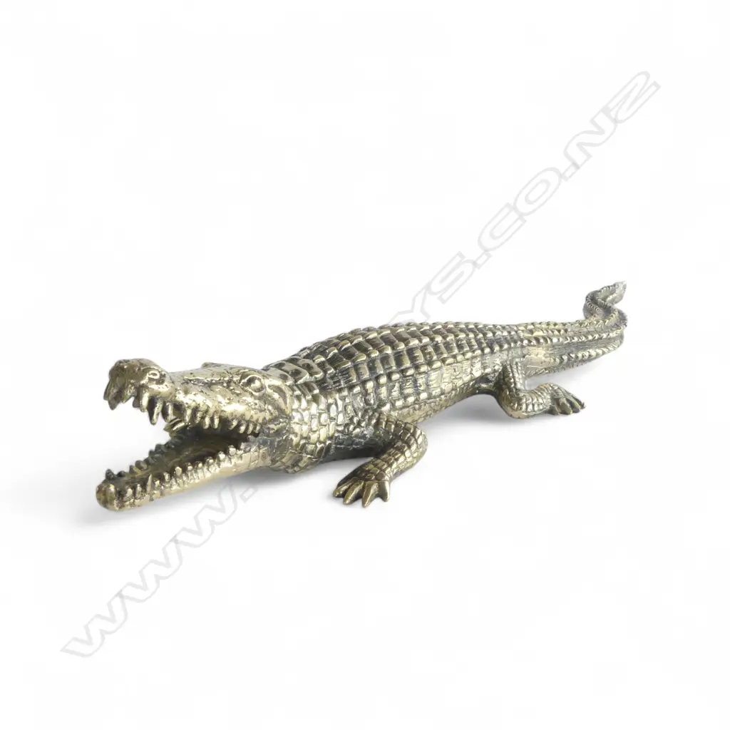 BRASS ALLIGATOR ORNAMENT L.480mm Image 1++