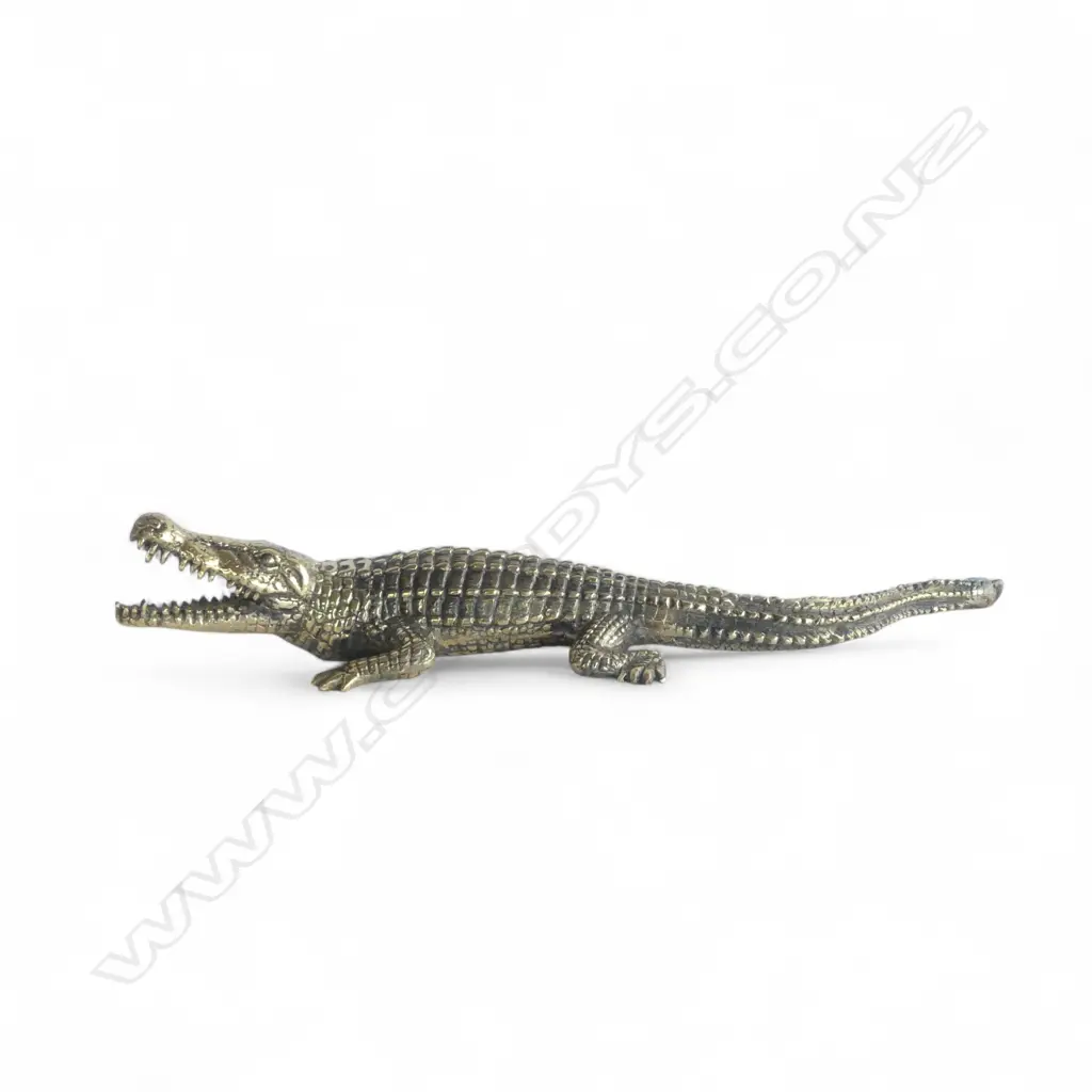 BRASS ALLIGATOR ORNAMENT L.480mm Image 1++