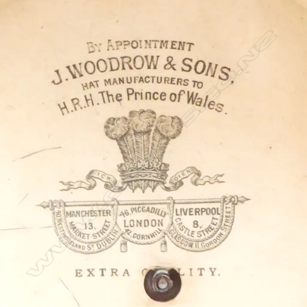 J. WOODROW & SONS TOP HAT IN LEATHER CASE H.255mm Image 1++