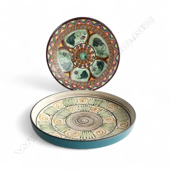 WEST GERMAN DISH 300mm dia, SHORTER & SONS PERIOD WARE BOWL 310mm dia