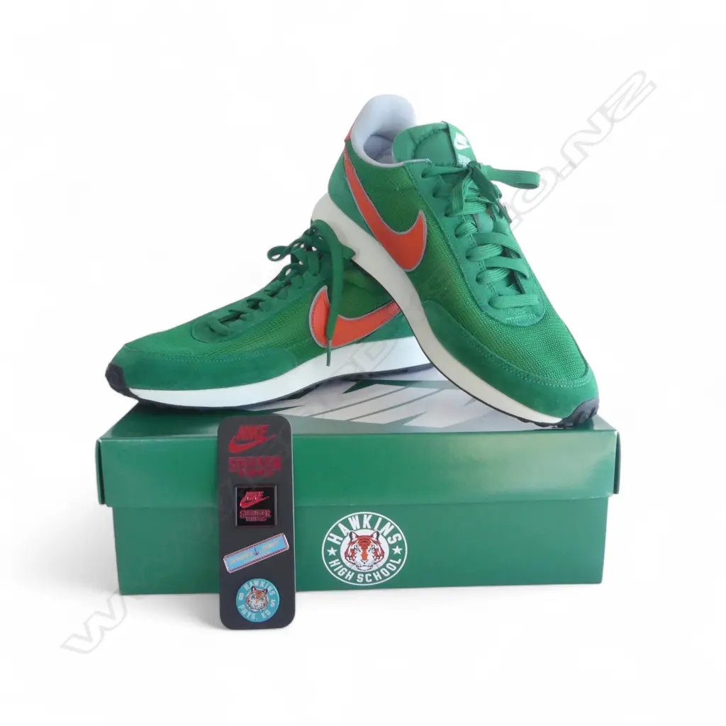 BOXED PAIR NIKE x STRANGER THINGS AIR TAILWIND QS HH SHOES, EURO SIZE 42.5 Image 1++