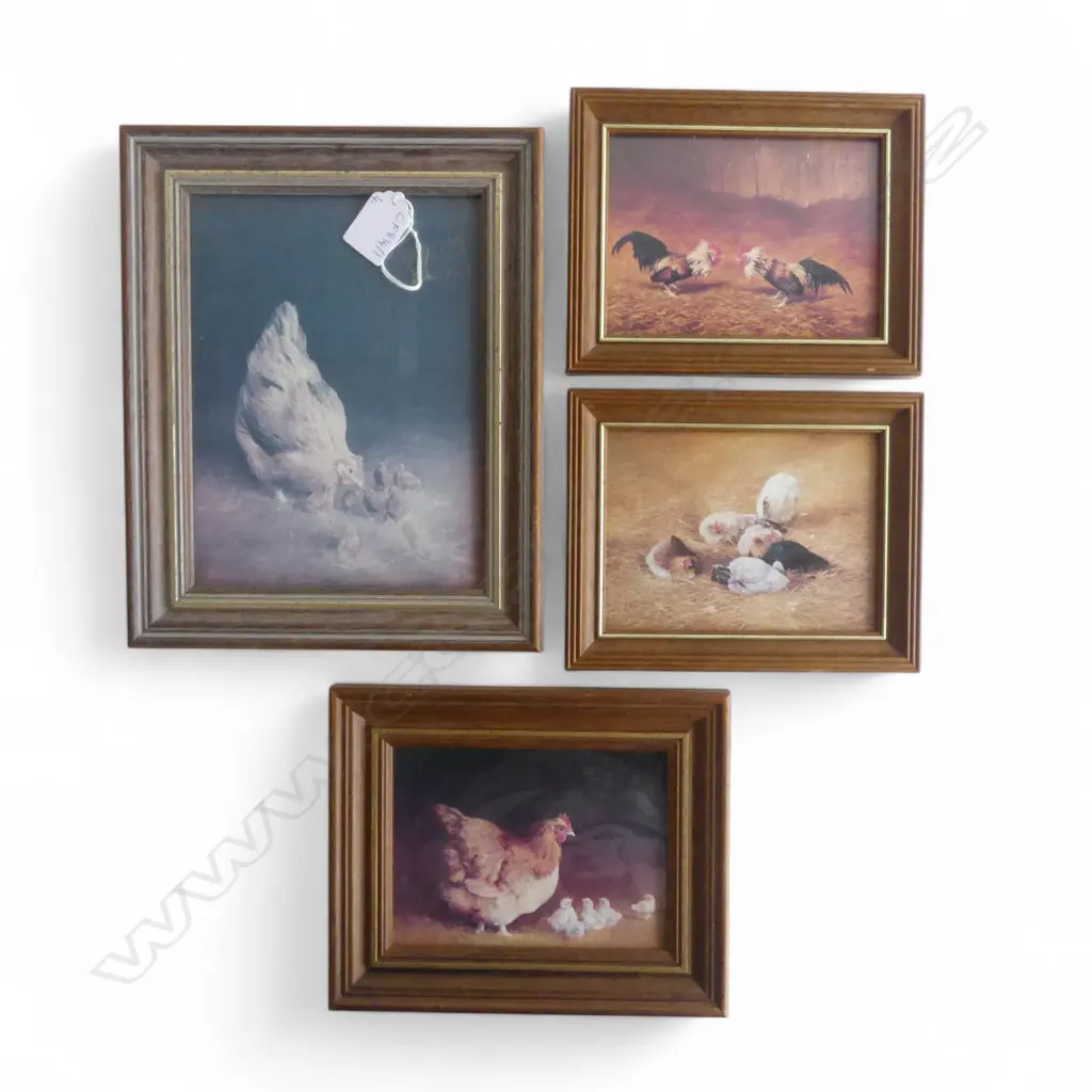 4 BEV TAYLOR PRINTS INLC. 'KEEPING CLOSE TO MUM' SIGNED VERSO 1991 200x150mm Image 1++