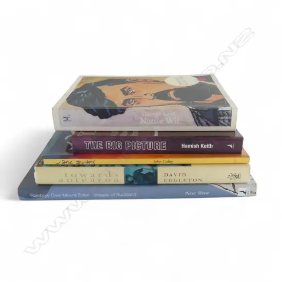 FIVE ASSORTED NEW ZEALAND ART BOOKS