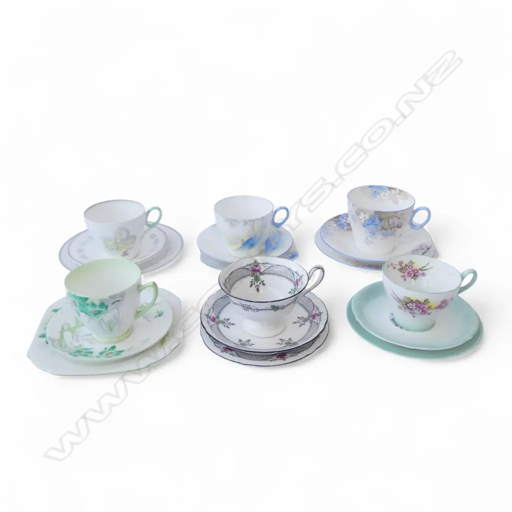 6 SHELLEY CHINA CSPS MIXED PATS Image 1++