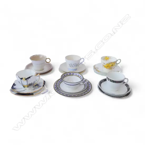 6 SHELLEY CHINA CSPS MIXED PATS