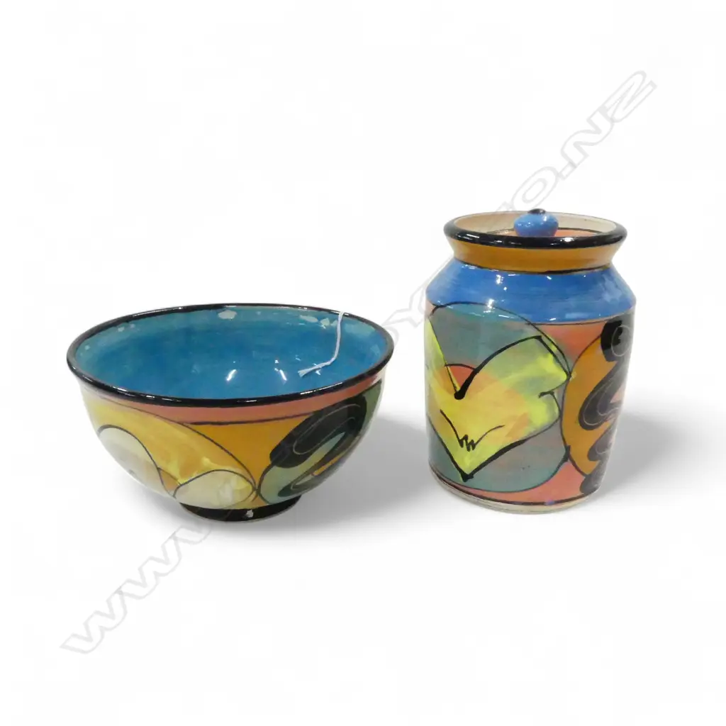 2 PCES ANDREW VAN DER PUTTEN POTTERY H.160mm Image 1++