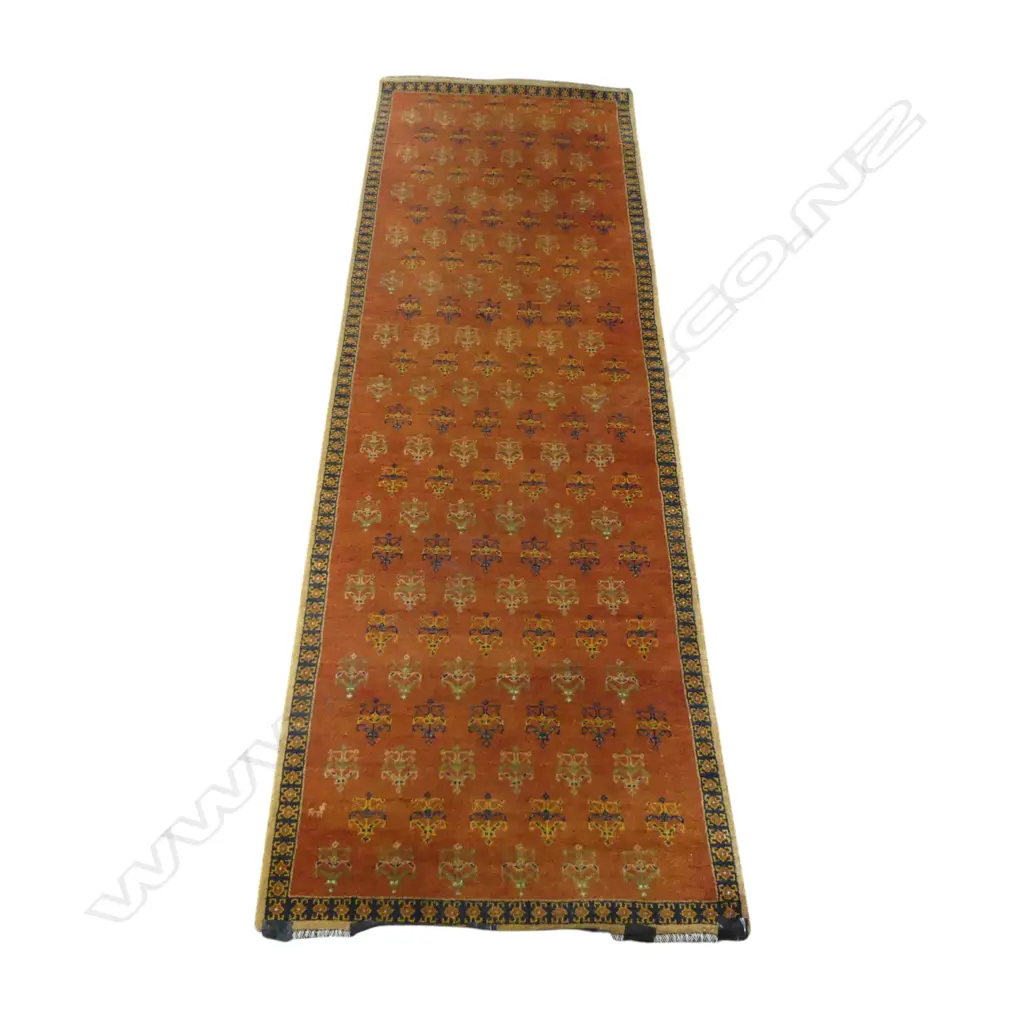 HAND KNOTTED WOOL PILE RUNNER 2500x780mm Image 1++