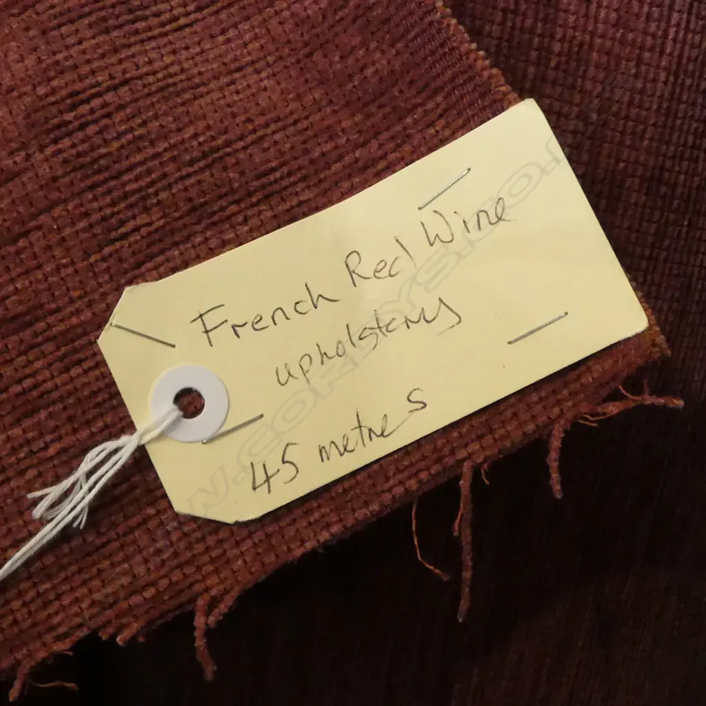 FABRIC BOLT; FRENCH RED WINE, UPHOLSTERY, 45M Image 1++