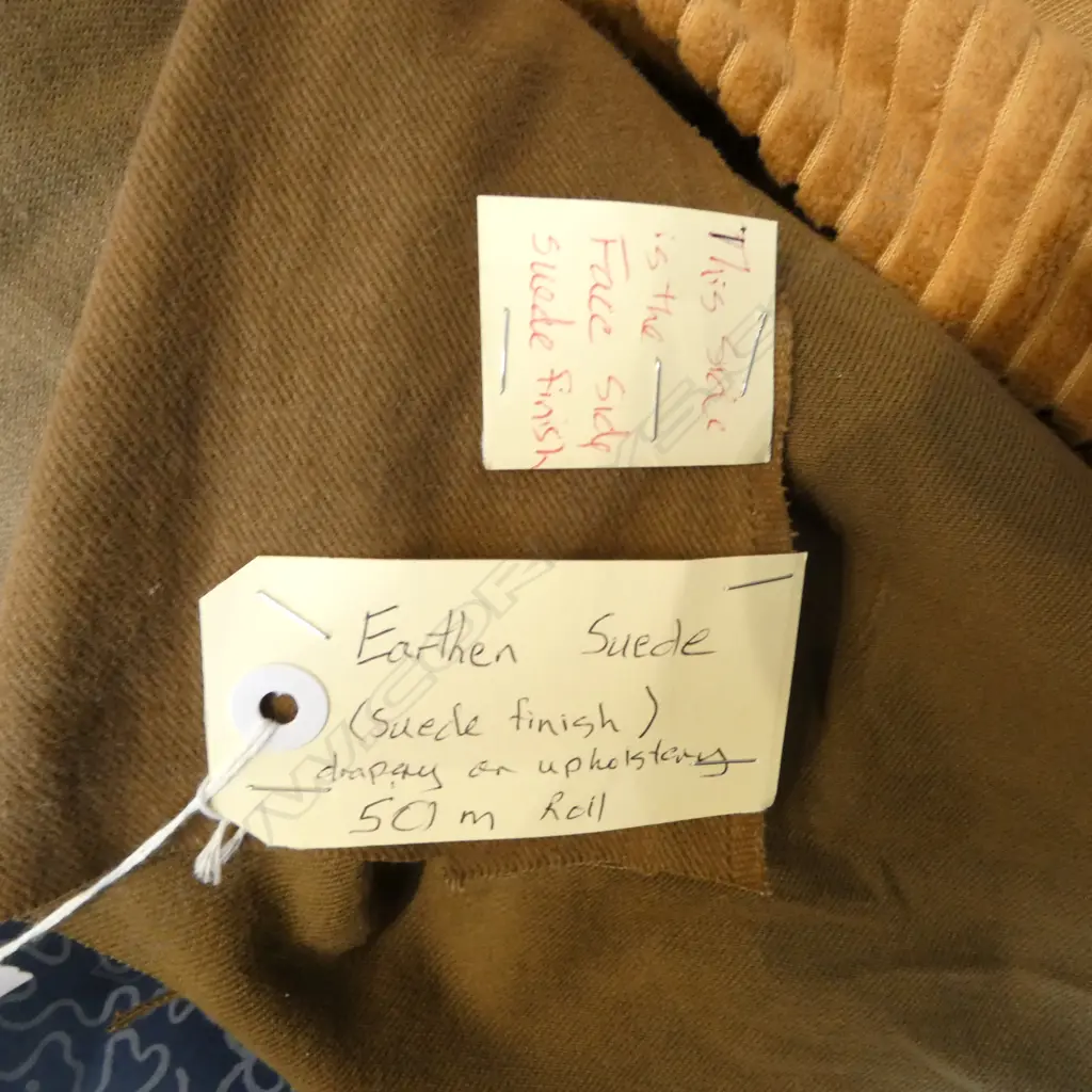 FABRIC BOLT; EARTHEN SUEDE, DRAPERY OR UPHOLSTERY, 50M Image 1++