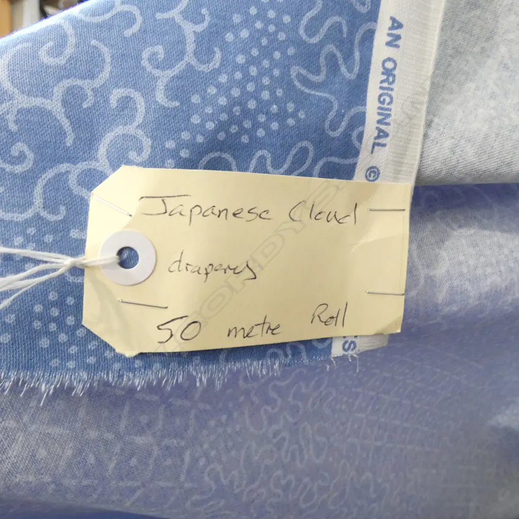 FABRIC BOLT; JAPANESE CLOUD, DRAPERY, 50M Image 1++