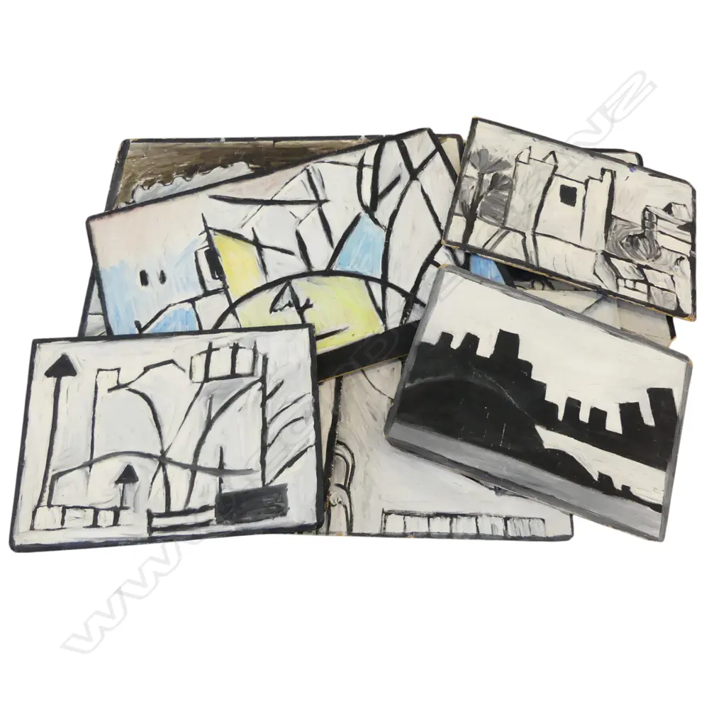 LEE FELTHAM,VARIOUS MONOCHROME STUDIES, ACRYLIC ON BOARD , LGST 600 X 480 MM, provenance below Image 1++