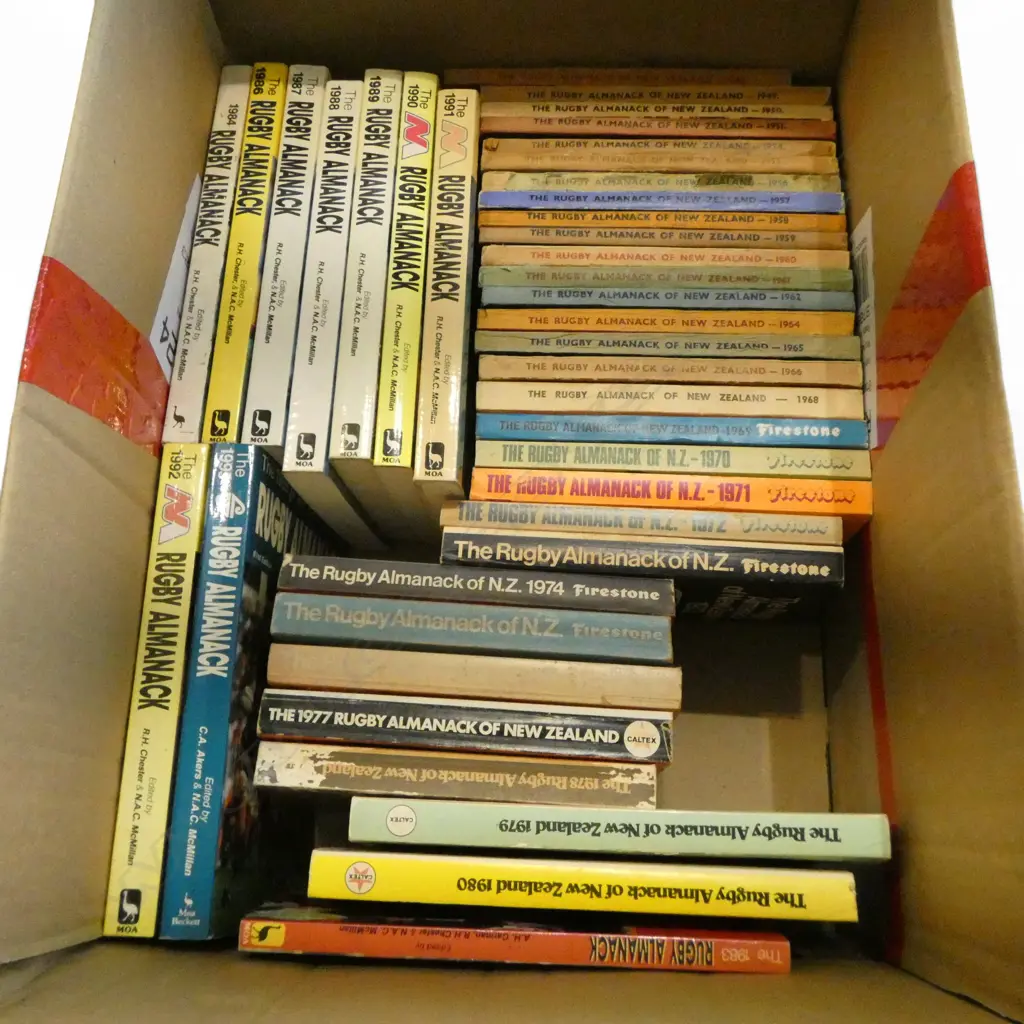 NZ RUGBY ALMANACKS 1940s-90s Image 1++