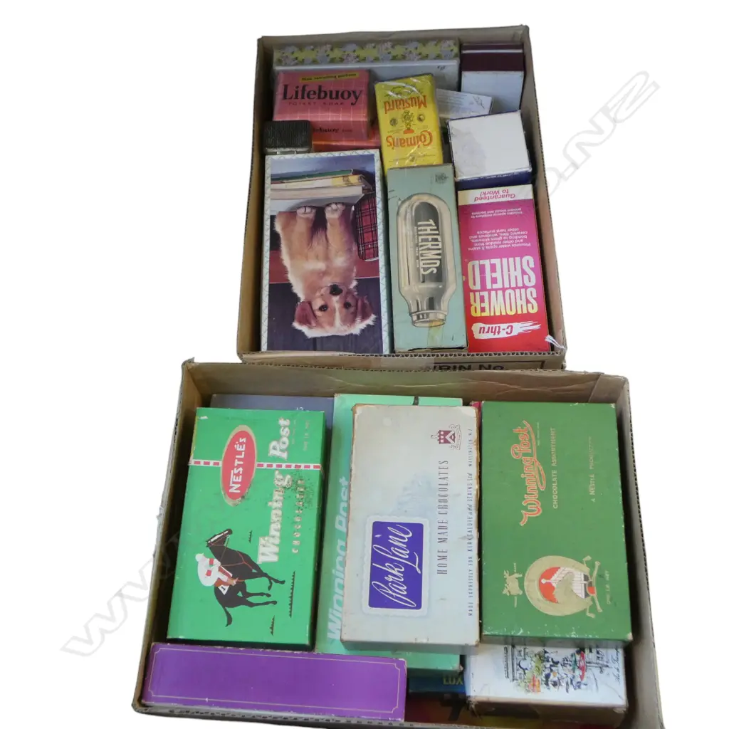 2 BOXES VINTAGE CHOCOLATE BOXES ETC Image 1++