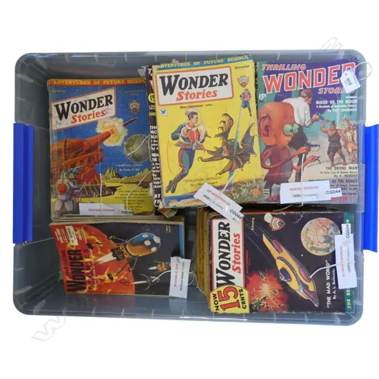 58 c.1930s US 'WONDER SERIES' SCIENCE FICTION MAGAZINES