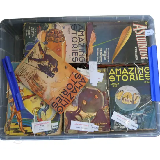48 c.1930s US 'AMAZING/ASTOUNDING STORIES' SCIENCE FICTION MAGAZINES