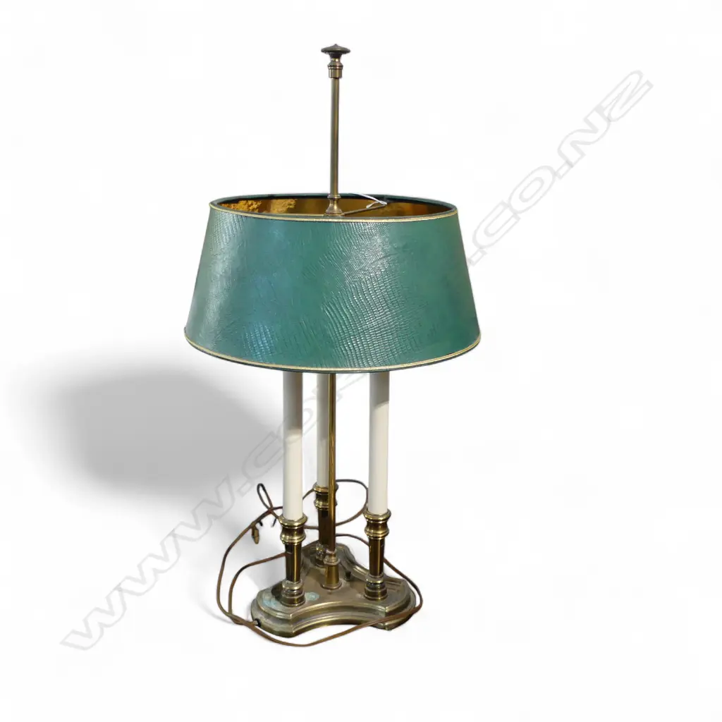 VINTAGE AMERICAN TABLE LAMP TRIPLE COLUMN H.73mm Image 1++
