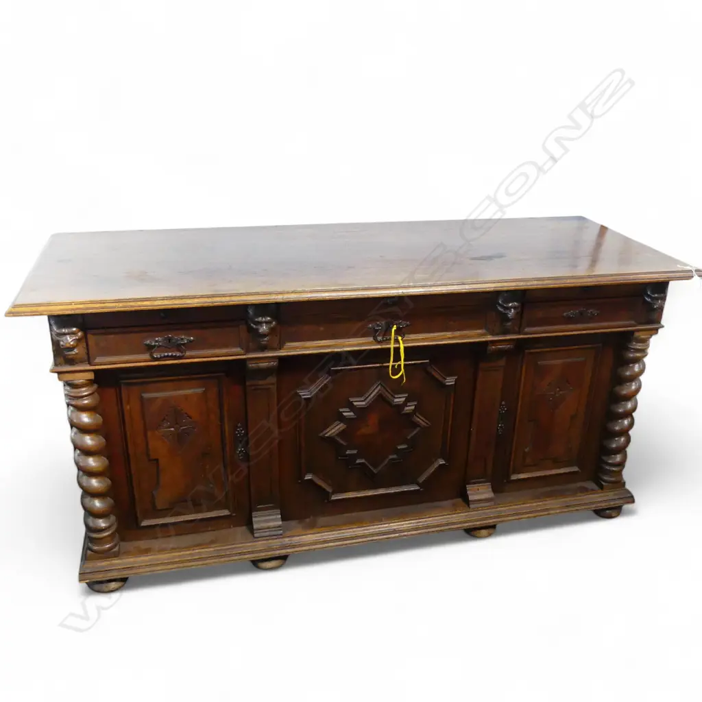 LARGE VICTORIAN OAK SIDEBOARD 2000x740x980mm Image 1++