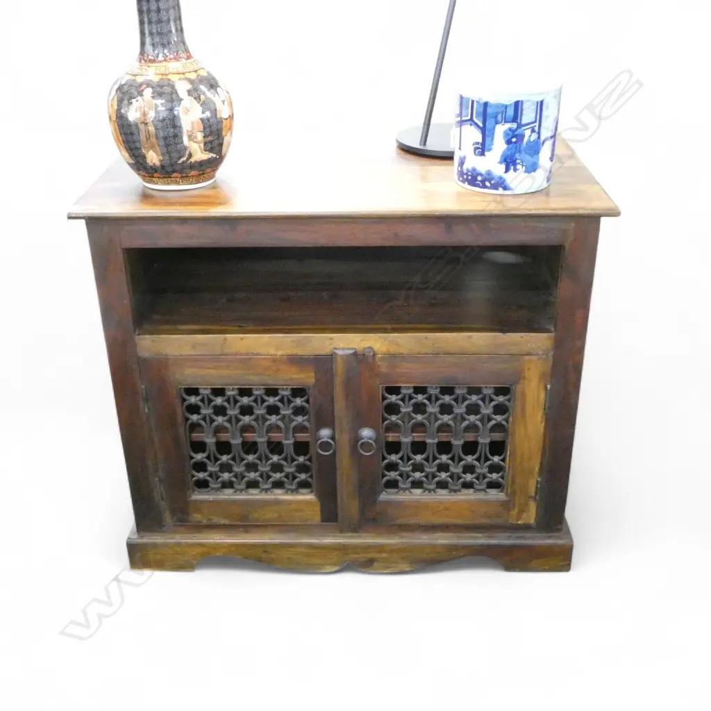 TEAK CABINET w. METAL GRILLE BY WILLIAM SHEPPEE 845x490x715mm Image 1++
