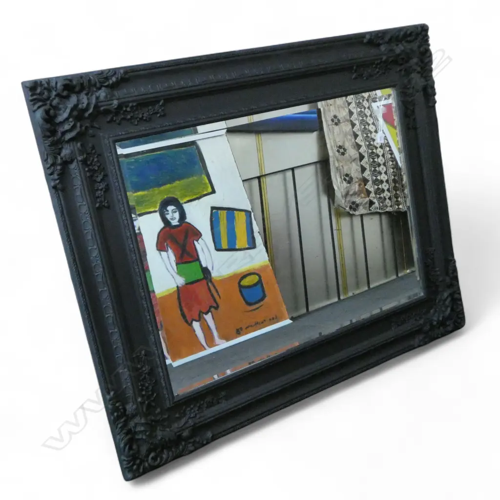 LG BLACK PAINTED MIRROR 1140x1390mm Image 1++