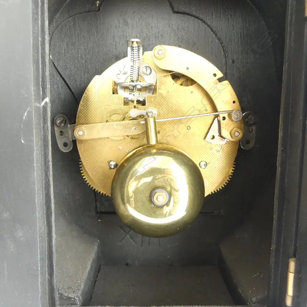MODERN BOULLE MANTEL CLOCK H.410mm NO WINDING KEYS Image 1++