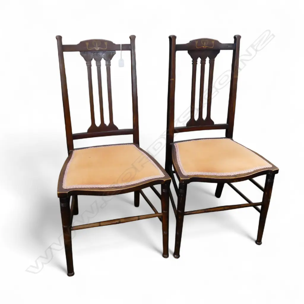 PR INLAID EDWARDIAN ART CHAIRS H.910mm Image 1++