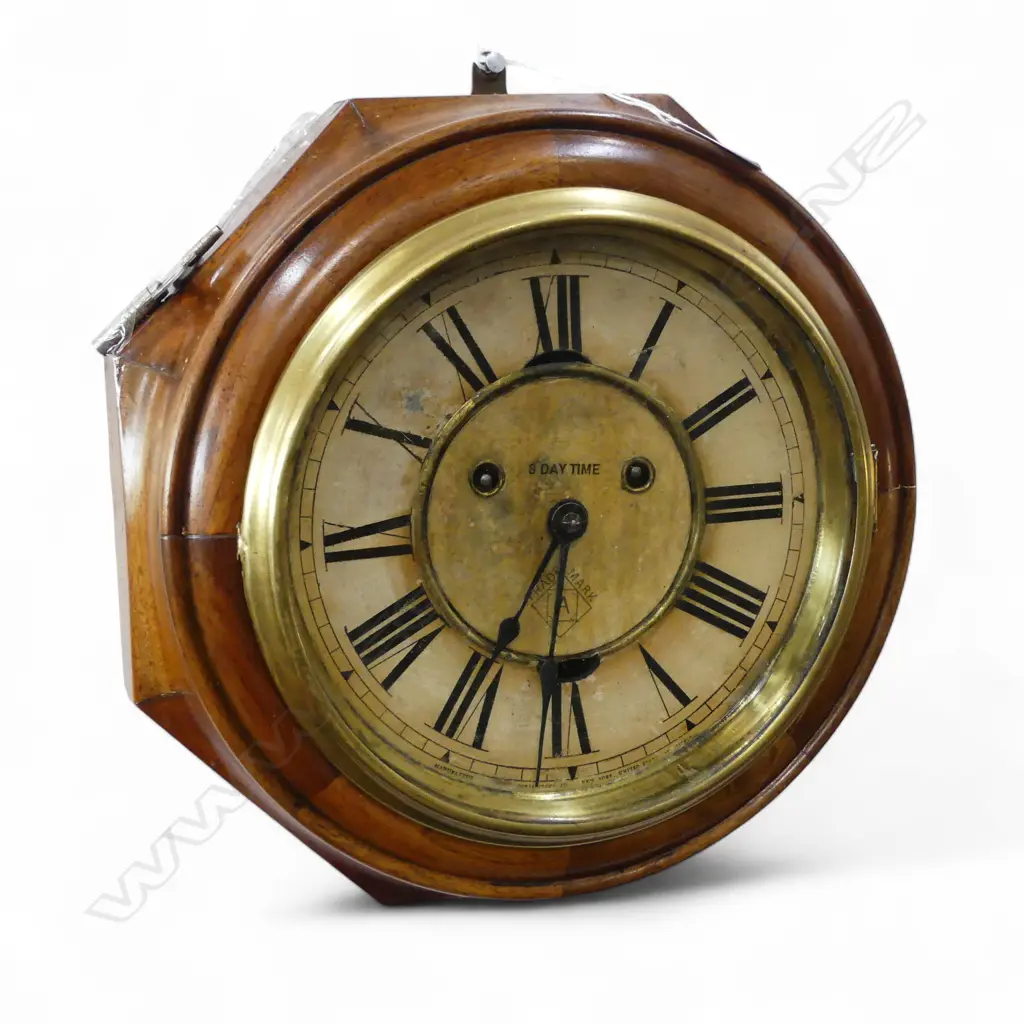 ANTIQUE ANSONIA WALL CLOCK, RUNNING 280mm dia Image 1++