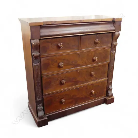 CHEST OF DRAWERS 1200x500x1260mm veneer faults