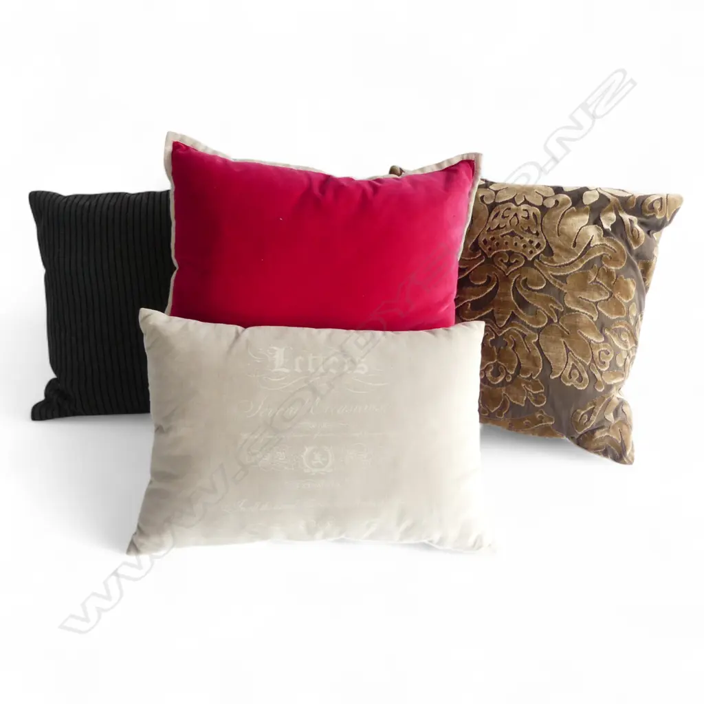 FOUR UPHOLSTERED CUSHIONS Image 1++