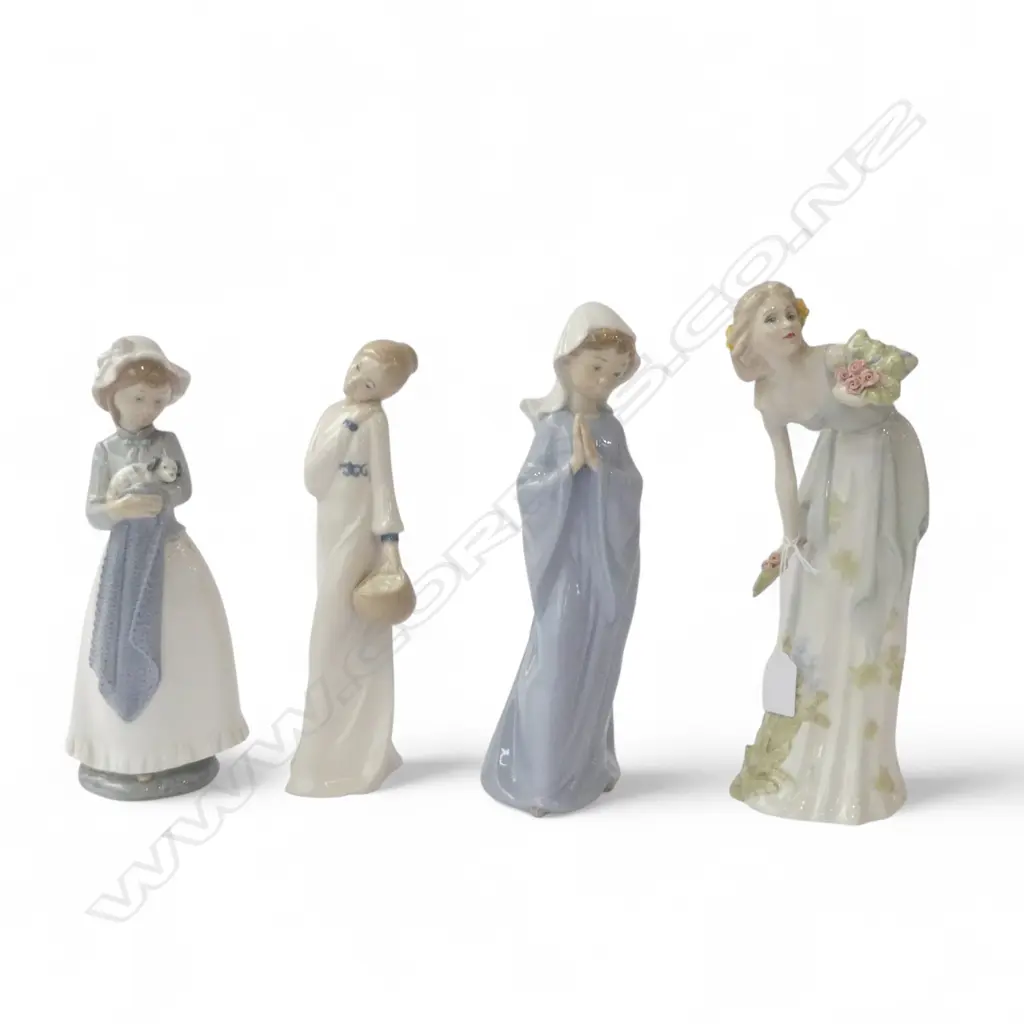 4 FIGURINES; 2 NAO, REX SPAIN, ROYAL DOULTON 'SUMMERS DARLING' H.280mm Image 1++