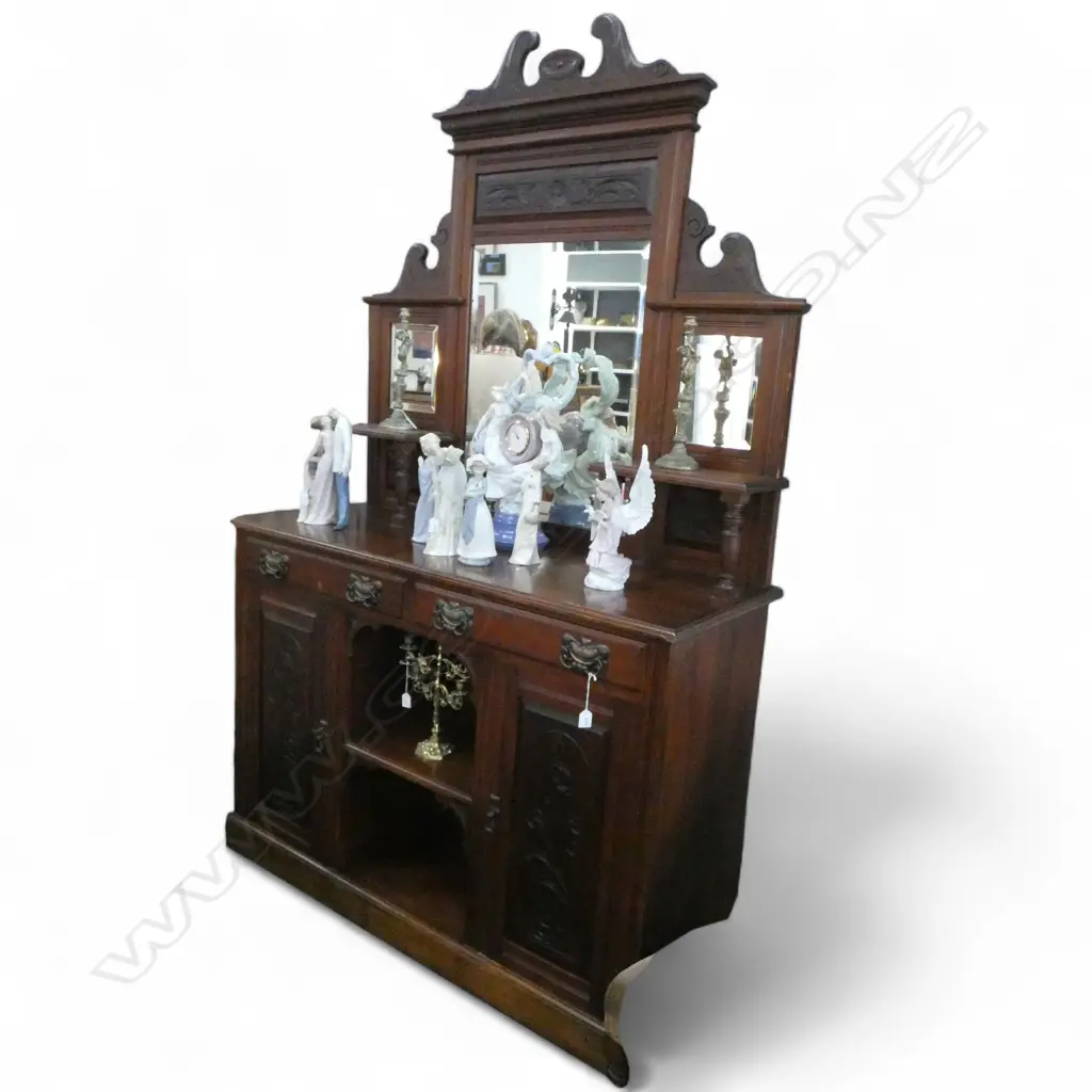 MIRROR BACK SIDEBOARD 1370x510x220mm Image 1++