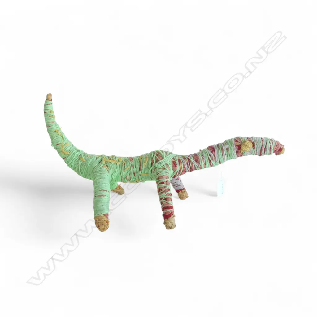 Aboriginal Tjanpi Desert Weavers fibre art woven creature. L.465mm... Image 1++