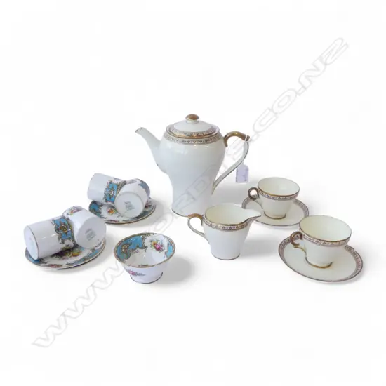 2 SHELLEY CHINA PART COFFEE SETS